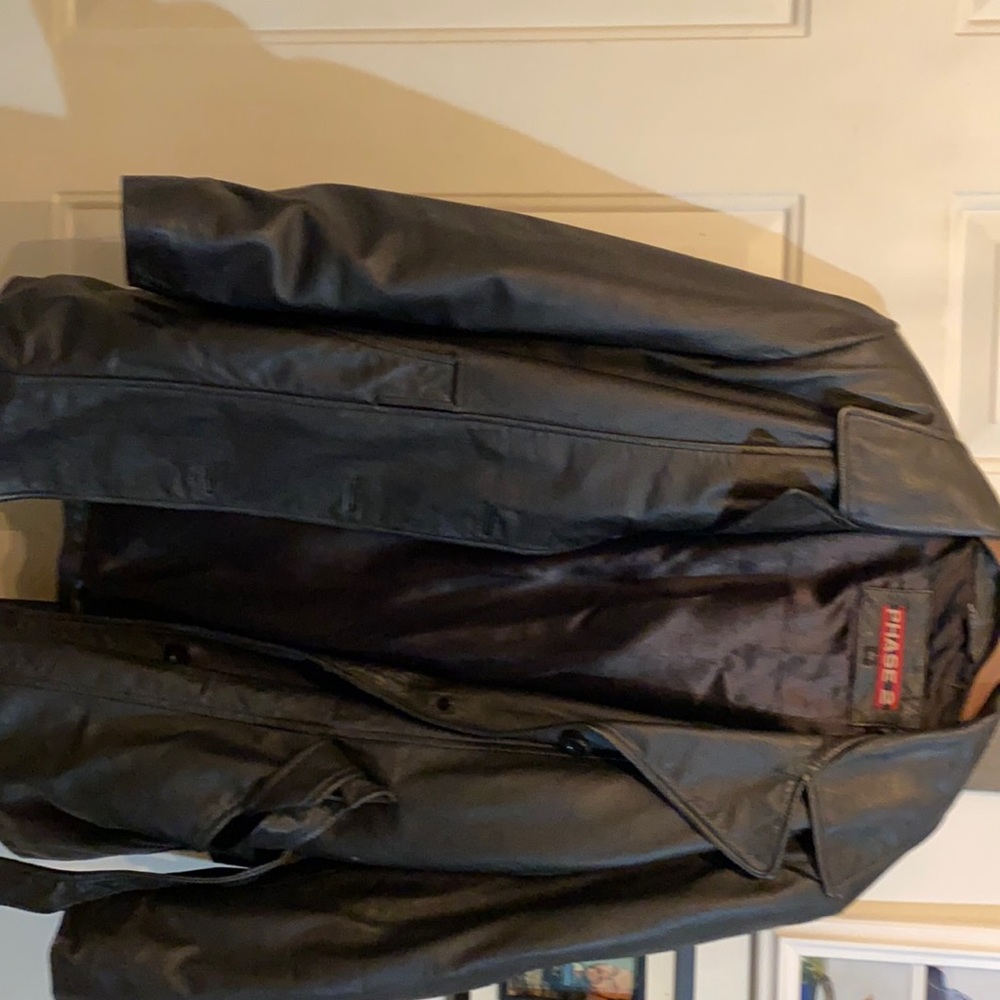 Beautiful black leather jacket